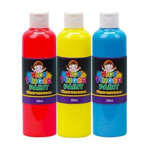 미술놀이 핑거페인트 형광색 250ml x 3색 세트