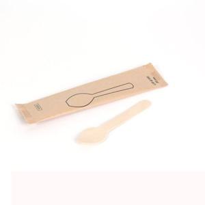 수저 나무스푼 9.5cm 포장 200개 개별