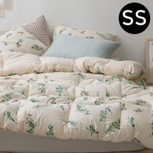 JMds 내추럴 광목 순면 이불 베개커버세트 슈퍼싱글 SS (베이지) (베개솜 별매)
