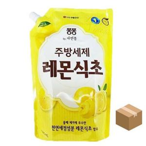 레몬식초주방세제 리필 1.2L 주방세제 과일세정제 10개입
