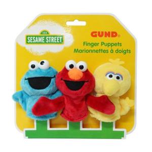 JMds GUND 손인형 세서미 손가락인형 3종세트 8cm (G6052070)