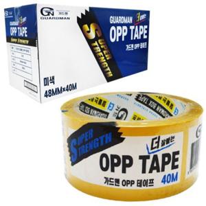 JMds GUARDMAN OPP 박스테이프 미색 일반 40m (50개입) 1박스 포장테이프