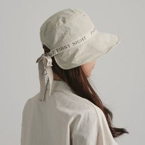 레터링 리본끈 벙거지 모자