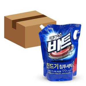 LION 때가 쏙 비트 진드기 침투 세탁 세제 일반용 리필 2L 6개