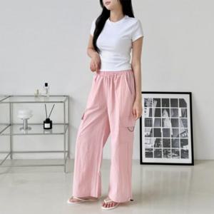 체일스시그니처 바스락 맥스와이드 카고바지 스트링팬츠