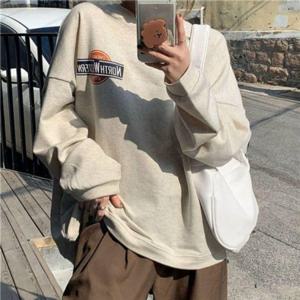 오버사이즈 캐쥬얼 일상템 탑드레스셔츠 여성용 기모안감 세련된 올데이 크루넥티 걸 맨투맨티 롱티 티탑