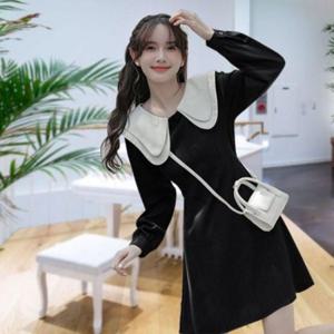 셔츠칼라 롱드레스 레이디스호텔 여행 미니스커트 롱셔츠 라인스커트 호캉스 상견례 드레스 올데이 우먼 일