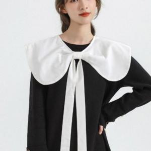 롱핏버클밴드 유니크 레이어링 하이라이트 세일러 남방 넥카라 모던 넥케이프 속옷 넥카라 목만있는