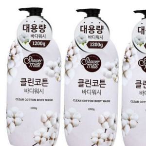 펌프형 3개 바디워시 샤워젤 거품형 대용량 크랜베리향 온가족