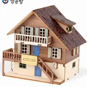 목재 만들기 건물 조립 나무 키트 청소년 장난감 입체 퍼즐