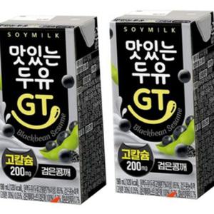 두유 190ml 검은콩 깨 건강 식물성 온가족 고칼슘