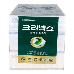 싱그러운 부드러운 180매 화장지 무형광 미용 각티슈 향 숲속 일상용