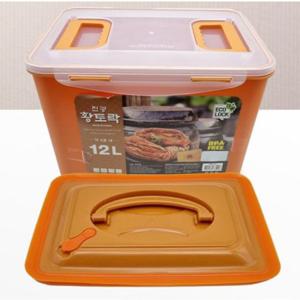 황토락 김치통 밀폐 용기 반찬통 누름판 세트 12L