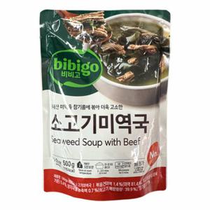 비비고 소고기미역국 500g X 5개