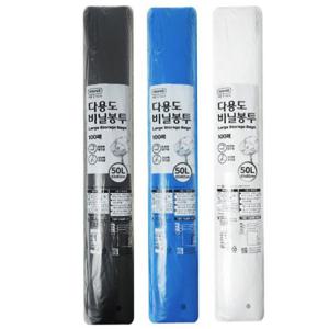 쓰레기봉지 이라이프 다용도 비닐봉투 50L 100매 쓰레기 분리수거 검정비닐봉투
