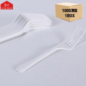 [국내제조] 전자렌지 사용가능 / 신소재 일회용 포크 1000개입 / 가정용 캠핑용 OK