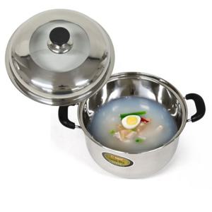 찜 탕 국용 내부가 보이는 유리뚜껑 스텐 대용량 곰솥 30cm