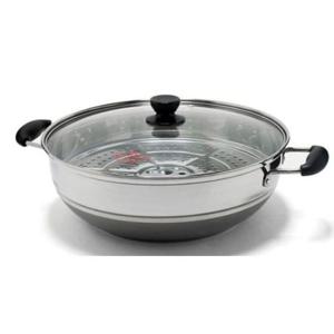 퀸센스 인덕션 찜기 찜냄비 찜통 채반 찜솥 1단 34cm