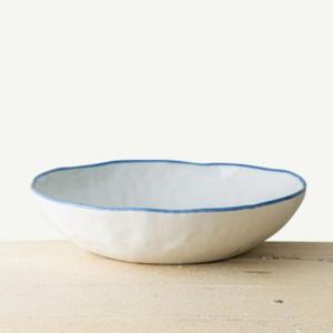 이천도자기 팔레트 화이트 샐러드볼 1호 24.5cm 그릇 식기 플레이트 디저트
