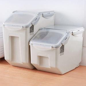 밀폐쌀통 쌀보관 쌀포대 10kg 도어 뚜껑 쌀통 잡곡통 10L 통 식재료 콘프레이크