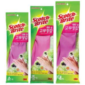 3M 고무장갑 주방 설거지 김장 고무 장갑 일반형 10개 식품용 작업용