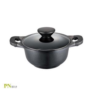PN풍년 펄블랙주물IH 양수냄비 24cm 스텐냄비 양은냄비 라면냄비 미니냄비 큰냄비 사골냄비