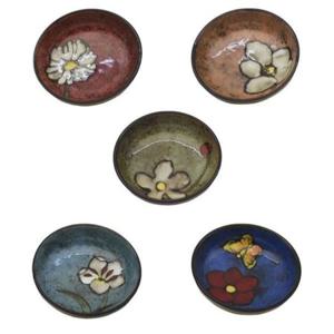 소담 도자기 접시 샐러드 반찬 식기 앞접시 14cm 5P