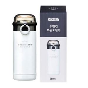 투명컵 스텐 보온 보냉 물병 진공 보온보냉병 350ml 차 운동 생수 통