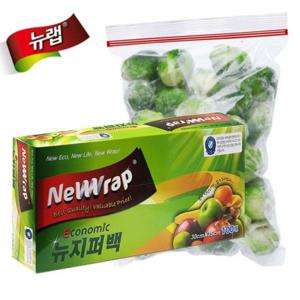 대용량 다회용 뉴 지퍼백 100매 30x35 위생백 봉지