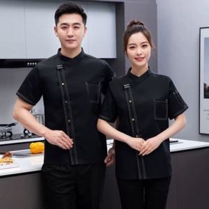 셰프 반팔 조리복 상의 위생복 주방복 한식 유니폼