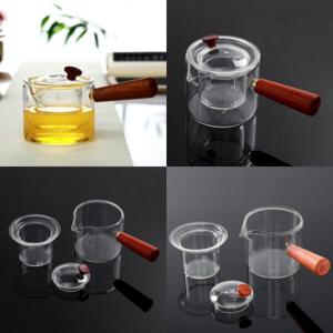 우드핸들 내열유리 차포트 400ml 티팟워머 티팟