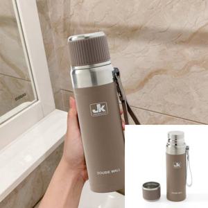 이중스텐 진공 보온병 500ml 브라운 초등학생물통 개인물병
