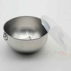 스텐 뚜껑 믹싱볼 20cm 야채믹싱볼 샐러드섞는볼 냉장고야채통 샐러드믹싱볼 제빵믹싱볼 주방믹싱볼 채소볼