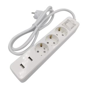 3구 책상 멀티 충전 콘센트 USB 멀티탭 3M 전압 안전