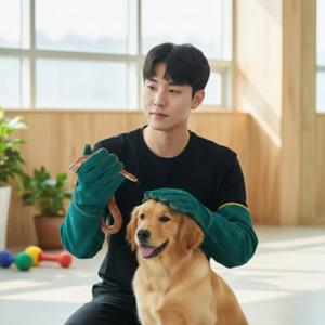 파충류용 방어 롱 장갑 강아지 물림 방지 안전 훈련 장비