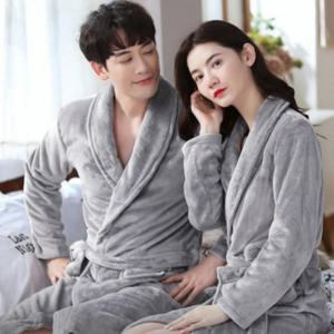 겨울 극세사 샤워 가운 목욕 욕실 가운 로브