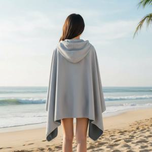 아동 비치 판초 후드 타월 물놀이 체온유지 목욕 가운 수영장 해수욕장 비치타올