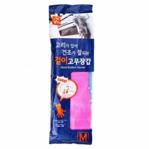 명진 걸이 고무장갑 중형 10켤레 1개(466520)