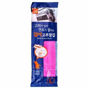 명진 걸이 고무장갑 대형 10켤레 1개(466513)