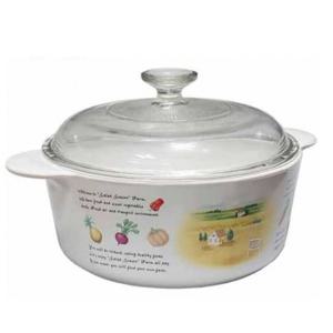 코닝웨어 내열 유리 냄비 2.25L 주방용 직화 양수 원형 조리용기 가정용 찌개 탕냄비
