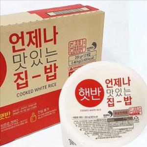 무첨가 햇반 200g 즉석 햇반 12개 간편식 자취 세트
