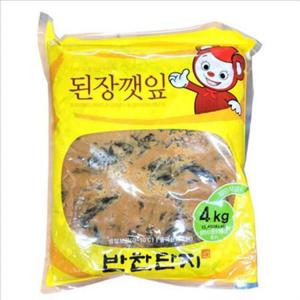 대용량 된장 깻잎 업소용 절임 반찬 장아찌