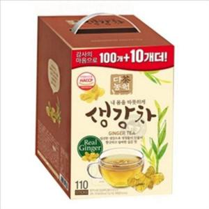 달콤 생강 차 스틱 휴대용 생강 차 분말 건강 환절기