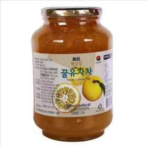 꿀 고흥 유자 차 생강 황금알 유자 차 선물 겨울