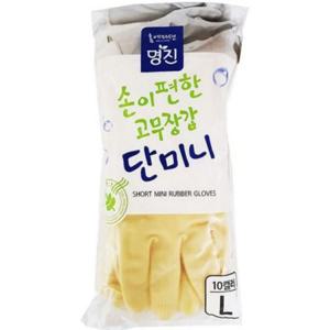 주방 고무 장갑 위생 라텍스 고무장갑 설거지 가정용 L 10P