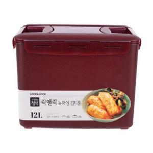 김치 밀폐 용기 대용량 김치통 손잡이형 주방용 12리터 직사각 장시간 밀폐력 반찬 좋은 음식 식품