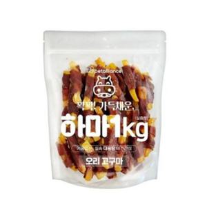 고구마 반려동물 간식 오리 대용량 강아지 간식 반려견 육포 1kg