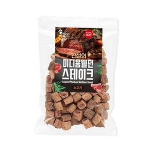 고기 강아지 간식 스테이크 애견 간식 토핑 특식 100g 5개