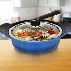 24cm 무쇠 주물 냄비 통주물 코팅 냄비 알루미늄 깊은 찌개