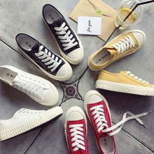 데일리 캔버스화 여성 학생 캔버스화 단화 캐주얼 가을